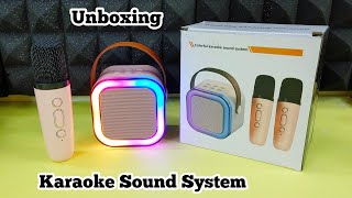 k12 wireless karaoke sound system unboxing [upl. by Hannon243]