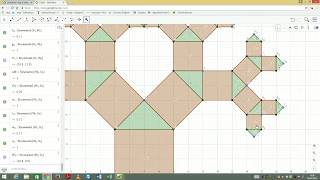 Lalbero di Pitagora con Geogebra [upl. by Troc]