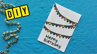 ★ DESSIN CARTE DANNIVERSAIRE ★ BRICOLAGE EN PAPIER FACILE  DESSIN CARTE DE VOEUX [upl. by Roleat]