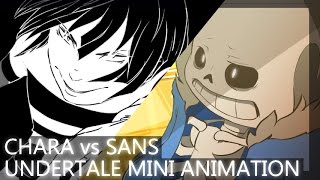 Undertale mini Animation  Chara vs Sans [upl. by Thea]