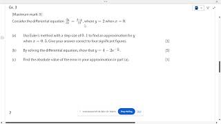 TINSpire Tutorial Eulers method without CAS [upl. by Vange204]