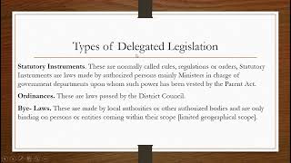 Delegated legislationBusiness law [upl. by Silin416]