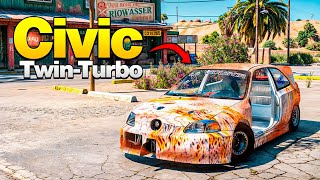 Adquirimos Una Honda Civic Abandonada Para Arrancones En Gta Rp 😱 [upl. by Rozalie]