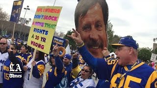 Bring Back the Rams rally draws hundreds [upl. by Ainafetse]