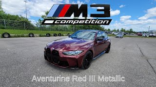 NEW ARRIVAL 2022 BMW M3 Competition M xDrive Individual Aventurine Red III Metallic Exhaust Test [upl. by Gallagher]