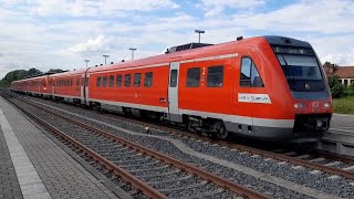 BR 612 im Bahnhof Mühlhausen Thüringen [upl. by Dias]