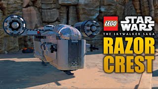 FREE RAZOR CREST THE MANDALORIANS SHIP GAMEPLAY LEGO Star Wars The Skywalker Saga [upl. by Mandal]