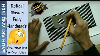 Paper Animated Optical Illusion Making Video [upl. by Ahsennod289]