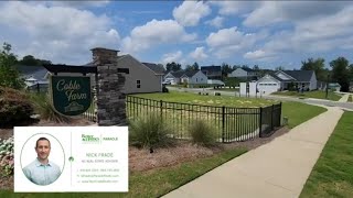 New community tour of Coble Farms in Fuquay Varina by Ryan Homes [upl. by Ahsimit]