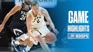 Yale at Purdue  HIGHLIGHTS  Big Ten Mens Basketball  111124 [upl. by Kippy]