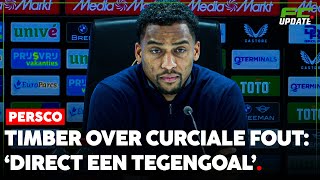 Feyenoordaanvoerder Timber over cruciale fouten Direct een tegengoal  FCUpdate Persco [upl. by Hillyer242]