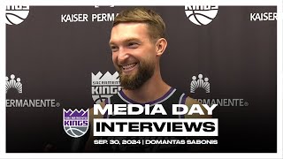 Domantas Sabonis  2024 Kings Media Day Interview Scrums [upl. by Aneekas]