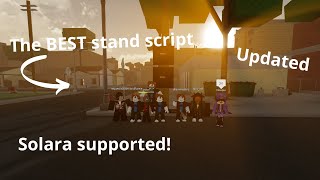 The BEST stand script solara supported Updated da hood 2024 [upl. by Ahsiket]