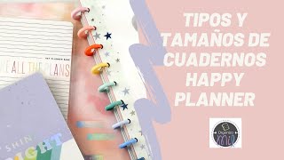 Tipos y tamaños de cuadernos Happy Planner [upl. by Onoitna]