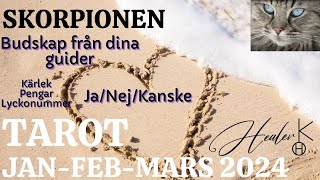 Skorpionen ♏ Janmars 2024 Budskap från dina guider Kärlek Ekonomi JaNejKanske Tarot  Healer K [upl. by Hume]