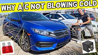 WHY HONDA CIVIC AC AIR CONDITIONER DOES NOT BLOW COLD AIR 2016 2017 2018 2019 2020 2021 [upl. by Woodhouse]