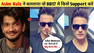 Asim Raiz Reaction On False Rumours From Big Boss 17 😡  Asim Raiz Ne batya Apna Favourite content [upl. by Georgeanna]