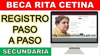 Como registrarse BECA RITA CETINA GUTIERREZ 📝 Registro Paso a Paso 📚 Noviembre [upl. by Latoye948]