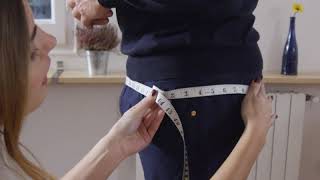 Measure Yourself for a Suit and Pants  How to Measure Hips [upl. by Dahc]