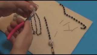 Make a Flapper Style Necklace [upl. by Aicertal]