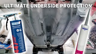 Full Underbody Rust Protection Guide Seam Sealer Underseal amp Cavity Wax by Dinitrol BMW E30  035 [upl. by Rennane]