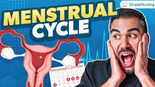 Menstrual Cycle Phases Nursing  Follicular Phase amp Luteal Phase Med Surg [upl. by Eniar]