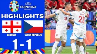 Georgia vs Czechia 11 Highlights  UEFA EURO 2024 [upl. by Keeler]