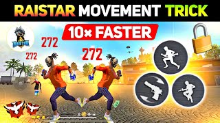 Raistar 10× Faster Movement  Headshot Trick in Mobile 💀 How To Increase Movement Speed  Free Fire [upl. by Trebo299]