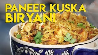 Healthy Paneer Kuska Biryani  Healthy Biryani Recipe [upl. by Darbie]