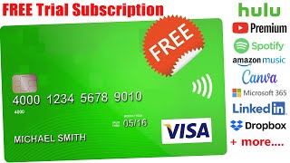 How to get a FREE Virtual Card for Trials  VISA Card for Trial Subscription [upl. by Miguelita]