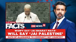 Jai Samvidhan To Jai Palestine Parliament Session Oath Taking Sparks Row  Asaduddin Owaisi [upl. by Ware]