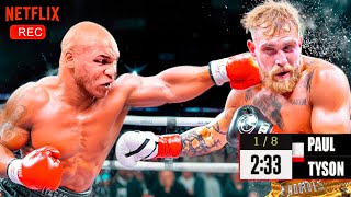 WOW KNOCKOUT 1 hour ago mike tyson vs jake paul full fight highlights  netflix 2024 [upl. by Ahsitram]