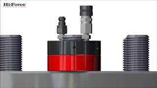 HTN hydraulic tensioner nut animation [upl. by Yrgoerg502]