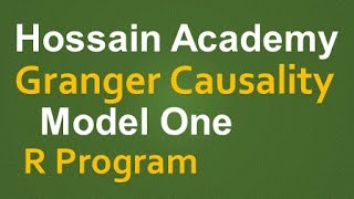 Granger Causality Test Model One R Software [upl. by Annaid]