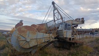 old retired wheel ditcher fort mcmurry alberta [upl. by Yenobe]