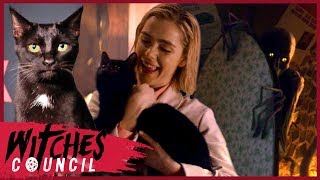 Kiernan Shipka Reveals Why Salem Doesnt Talk on Chilling Adventures of Sabrina  Witches Council [upl. by Wadleigh]