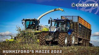 🌽 Cornstars Hunnifords Special  19 tractors on a long draw [upl. by Tadashi]