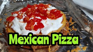 Mexican Pizza food cooking cookingvlog [upl. by Llerrehc]