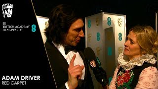 Adam Driver on BlacKkKlansman  Red Carpet Interview  EE BAFTA Film Awards 2019 [upl. by Salim777]