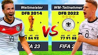 Deutschland 2014 vs Deutschland 2022 👀⚽️ [upl. by Annekcm421]