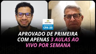 Aprovado CPA20 com apenas 3 aulas ao vivo por semana  Aquecimento Jornada CPA20 ao vivo [upl. by Quickel]