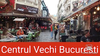 Walking tour Centrul vechi Bucuresti [upl. by Anelej]