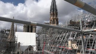 NotreDame de Paris le chantier cinq ans après lincendie  AFP [upl. by Elletse375]