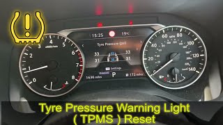 2022 NISSAN QASHQAI tyre pressure warning reset [upl. by Leyameg687]