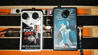 Korg Miku  EHX Pitch Fork [upl. by Ttej401]