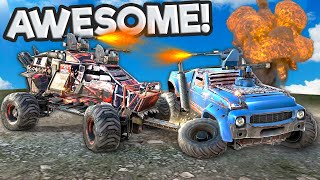 I BUILT amp CRASHED Awesome Vehicles in Crossout Mobile [upl. by Nolham]