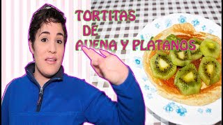 TORTITAS DE AVENA Y PLÁTANOSRECETAS FÁCILRICA Y SALUDABLE [upl. by Schell881]