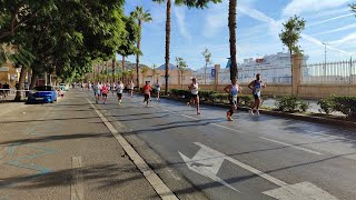 Media Maratón de Málaga 2023 Participantes por el Km 165 Avenida de Manuel Agustín Heredia [upl. by Latsryk277]