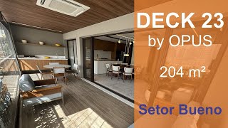 Deck 23 by Opus Apartamento Mobiliado 204 m² Setor Bueno [upl. by Enaywd]