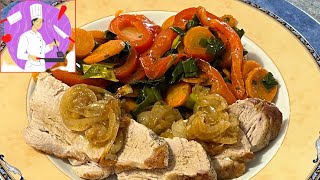 Recette facile de filet mignon de porc rôti et jardinière de légumes [upl. by Aurelia537]